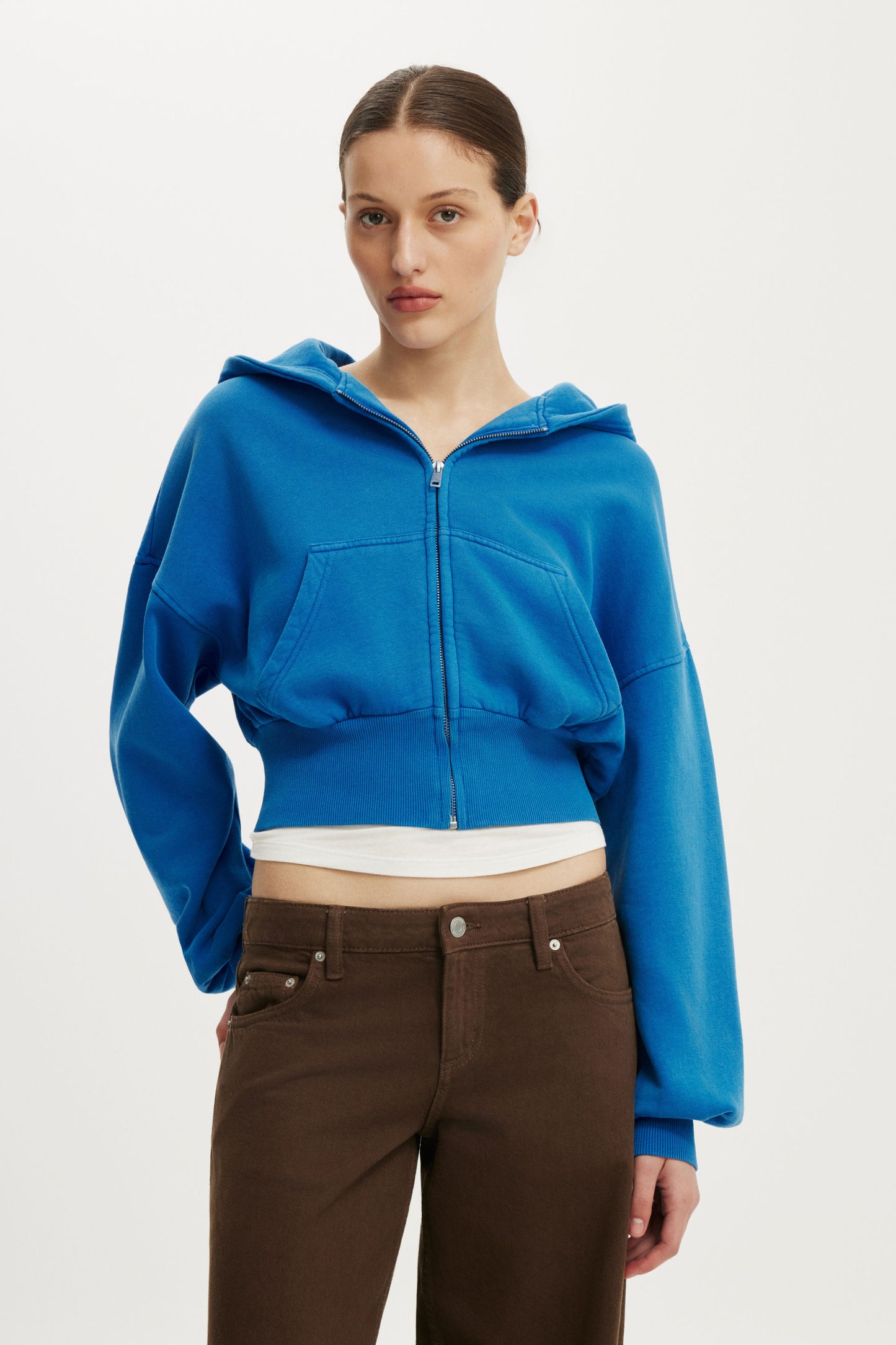Oversized Zip Through Hoodie