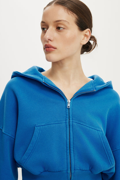 Oversized Zip Through Hoodie