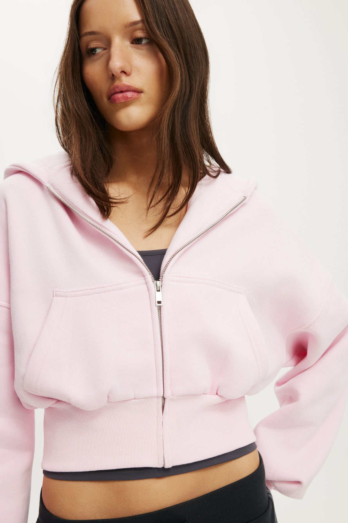 Oversized Zip Through Hoodie