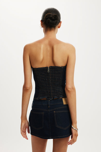 Denim Corset