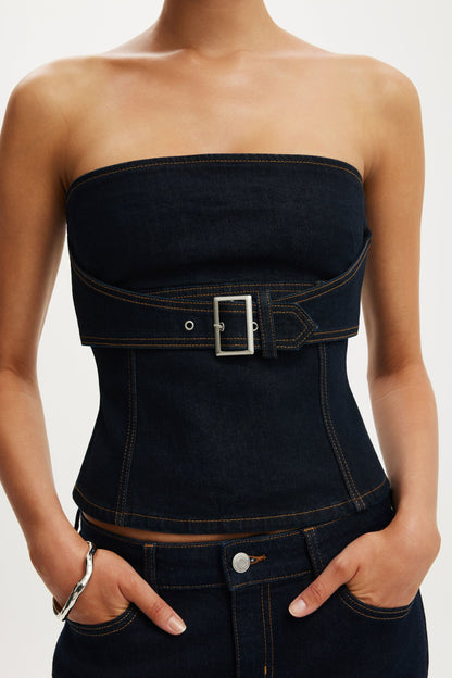 Denim Corset
