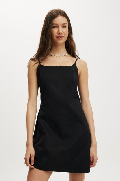 Seam Detailed Mini Dress