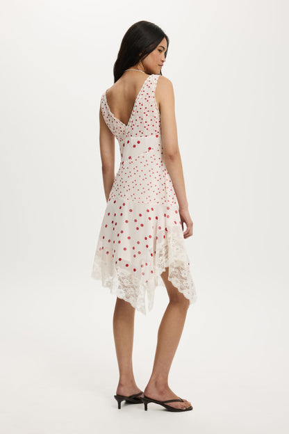 Spliced Lace Dress