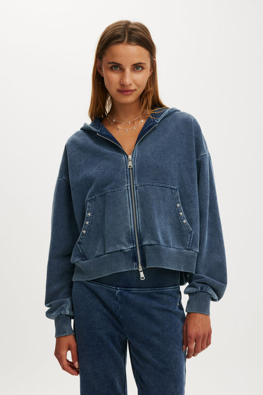 Oversized Zip Through Hoodie
