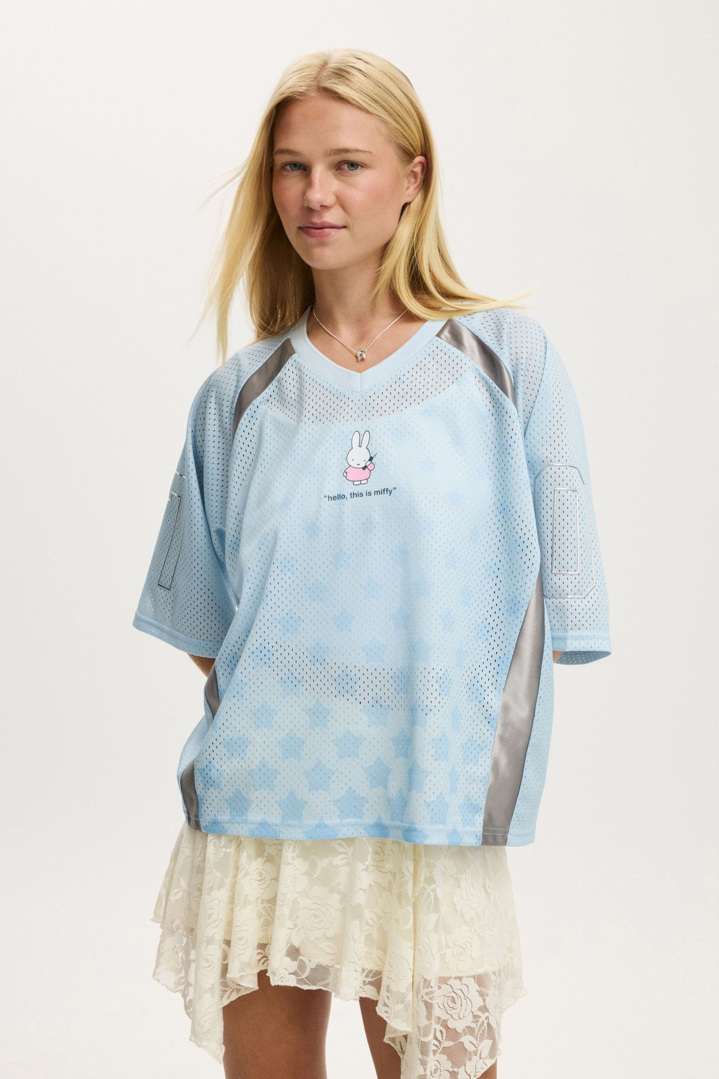 Miffy V Neck Cropped Graphic Tee