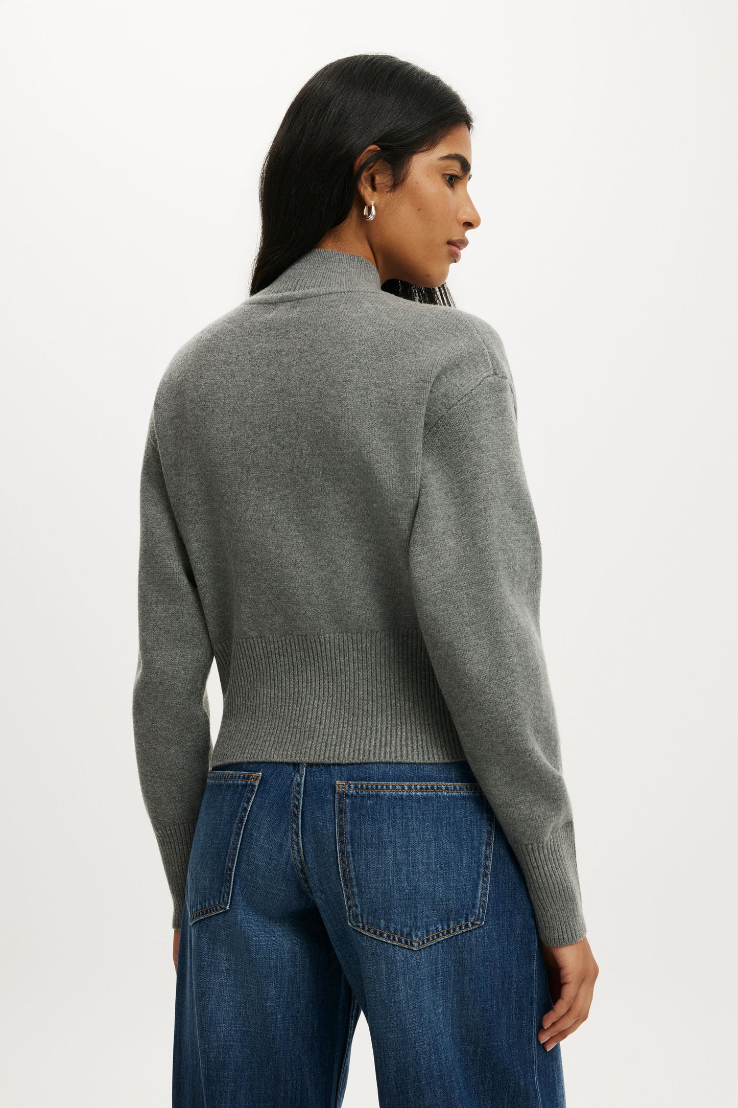 Lotus Cinched Zip Knit