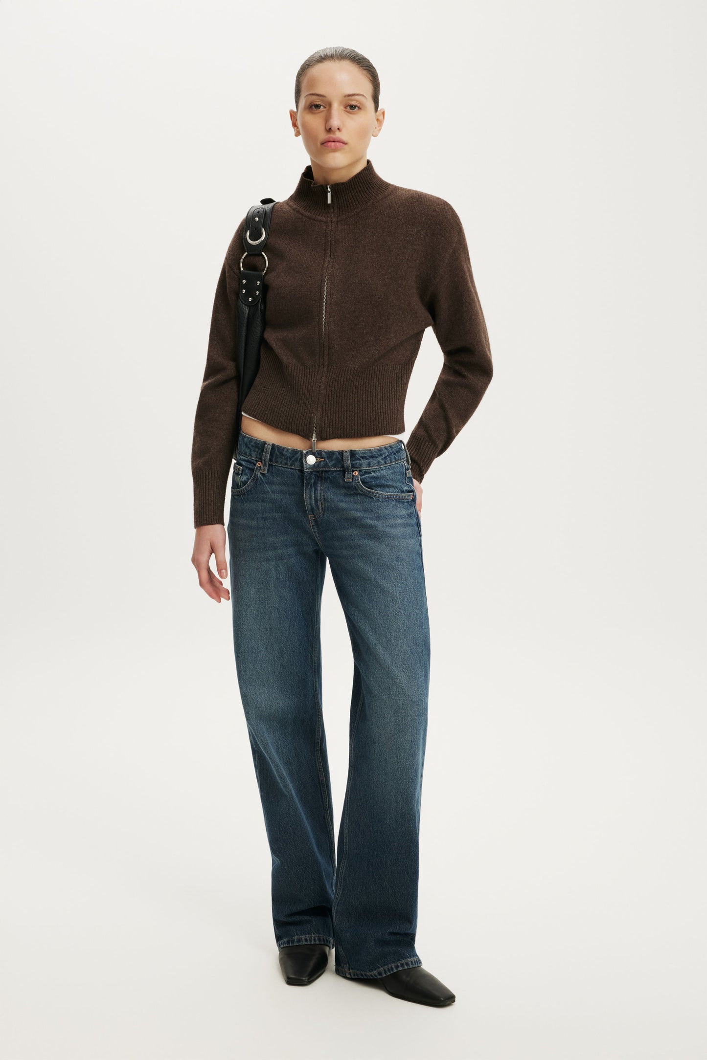 Lotus Cinched Zip Knit