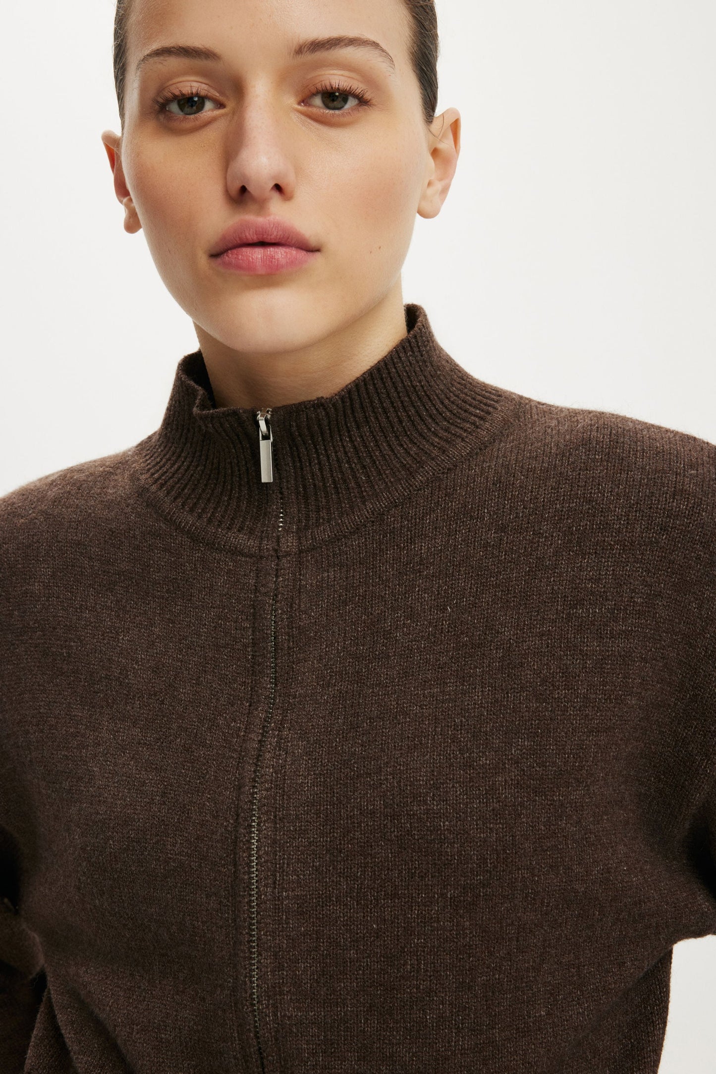 Lotus Cinched Zip Knit