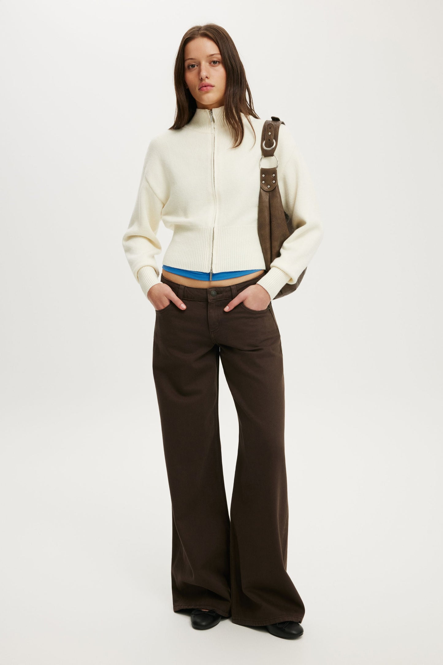 Lotus Cinched Zip Knit
