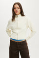 Lotus Cinched Zip Knit