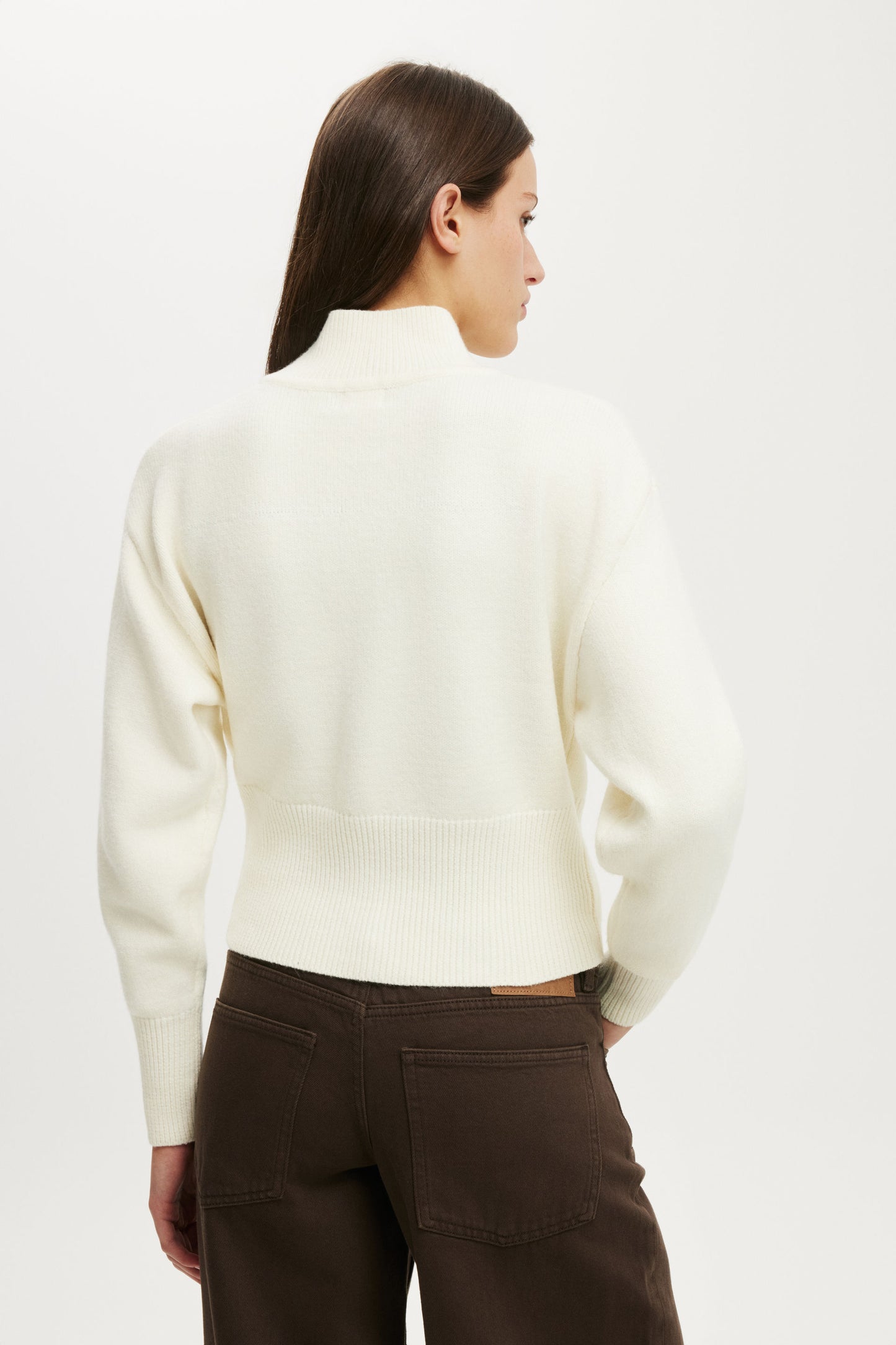 Lotus Cinched Zip Knit