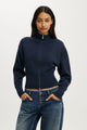 Lotus Cinched Zip Knit