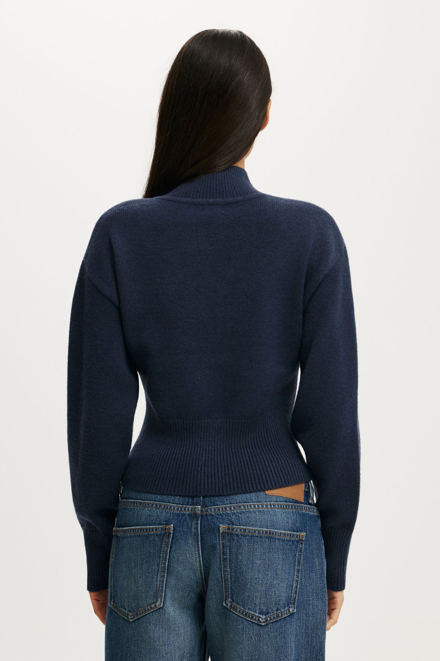Lotus Cinched Zip Knit