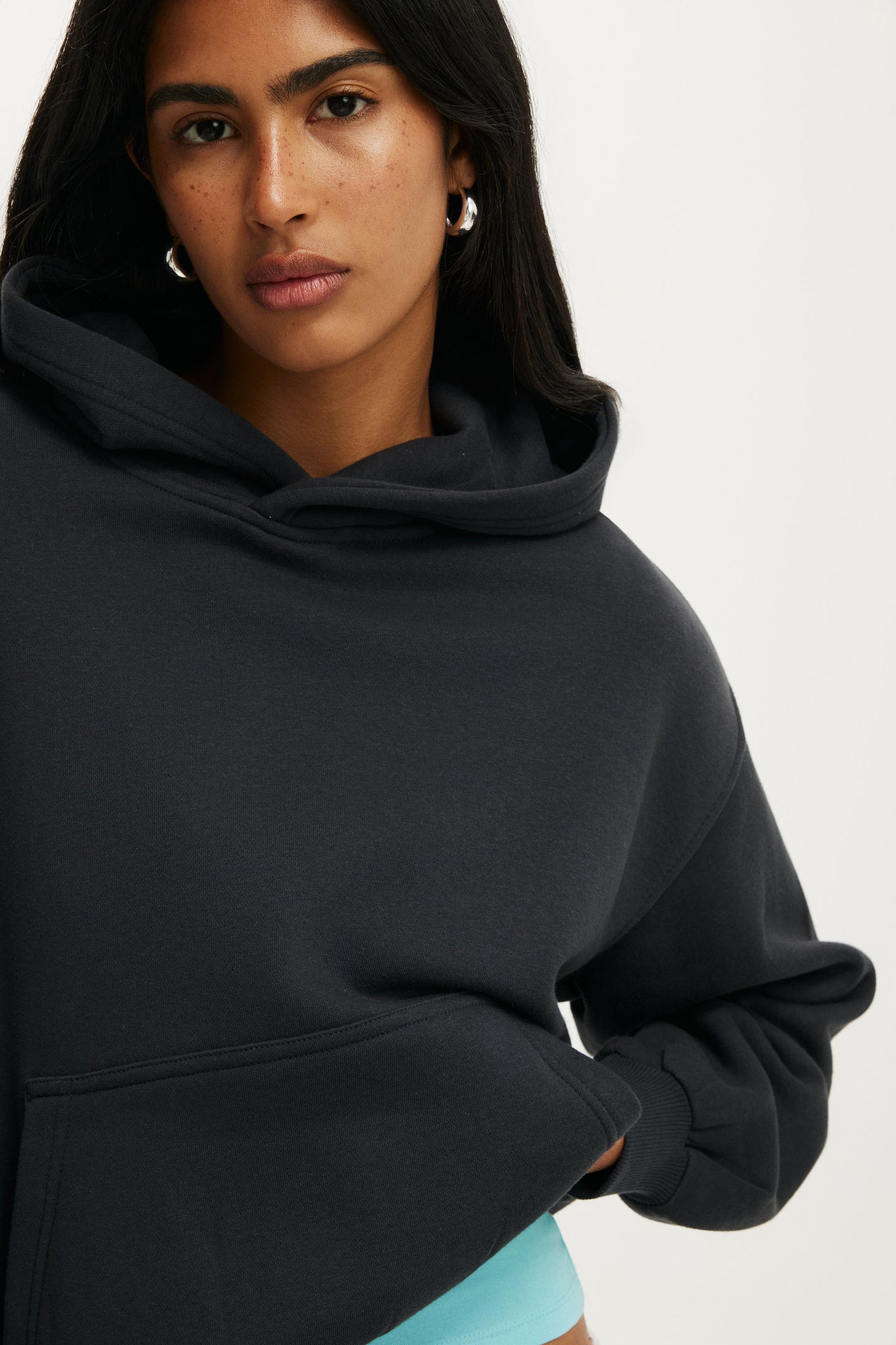 Boxy Fleece Hoodie