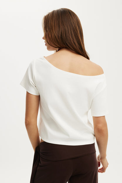 Disney Romeo & Juliet Off Shoulder Graphic Tee