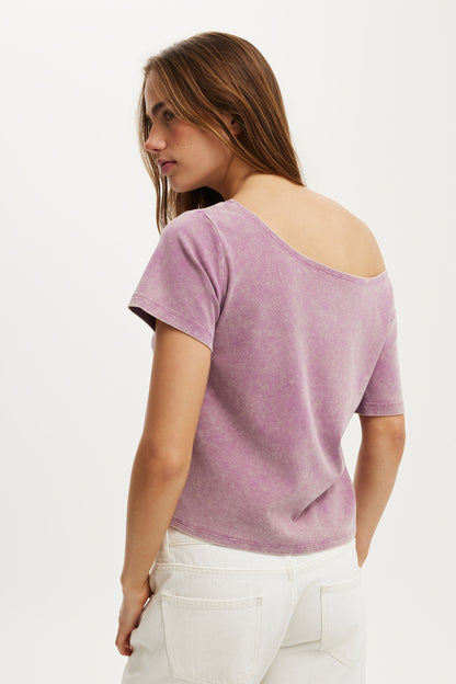 Disney Romeo &amp; Juliet Off Shoulder Graphic Tee