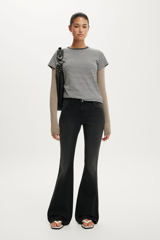 Mid Rise Bootcut Jean
