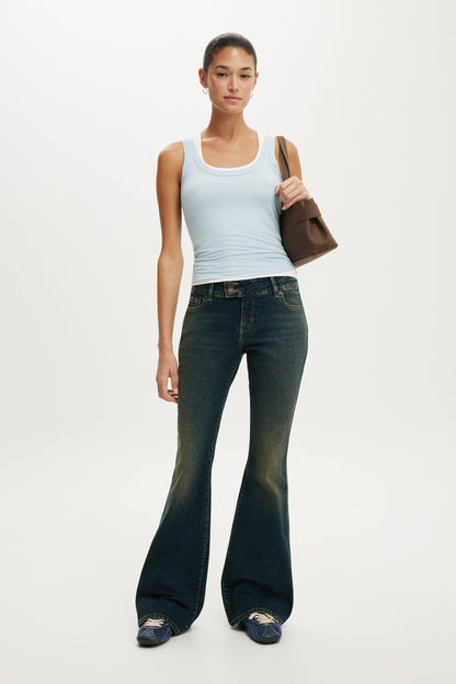Mid Rise Bootcut Jean