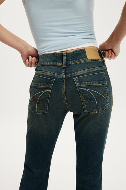 Mid Rise Bootcut Jean