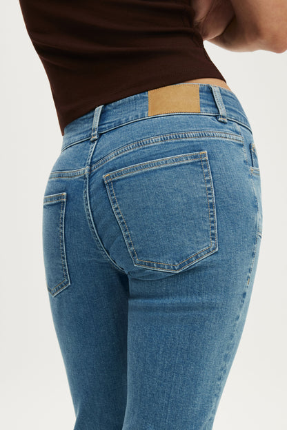 Mid Rise Bootcut Jean