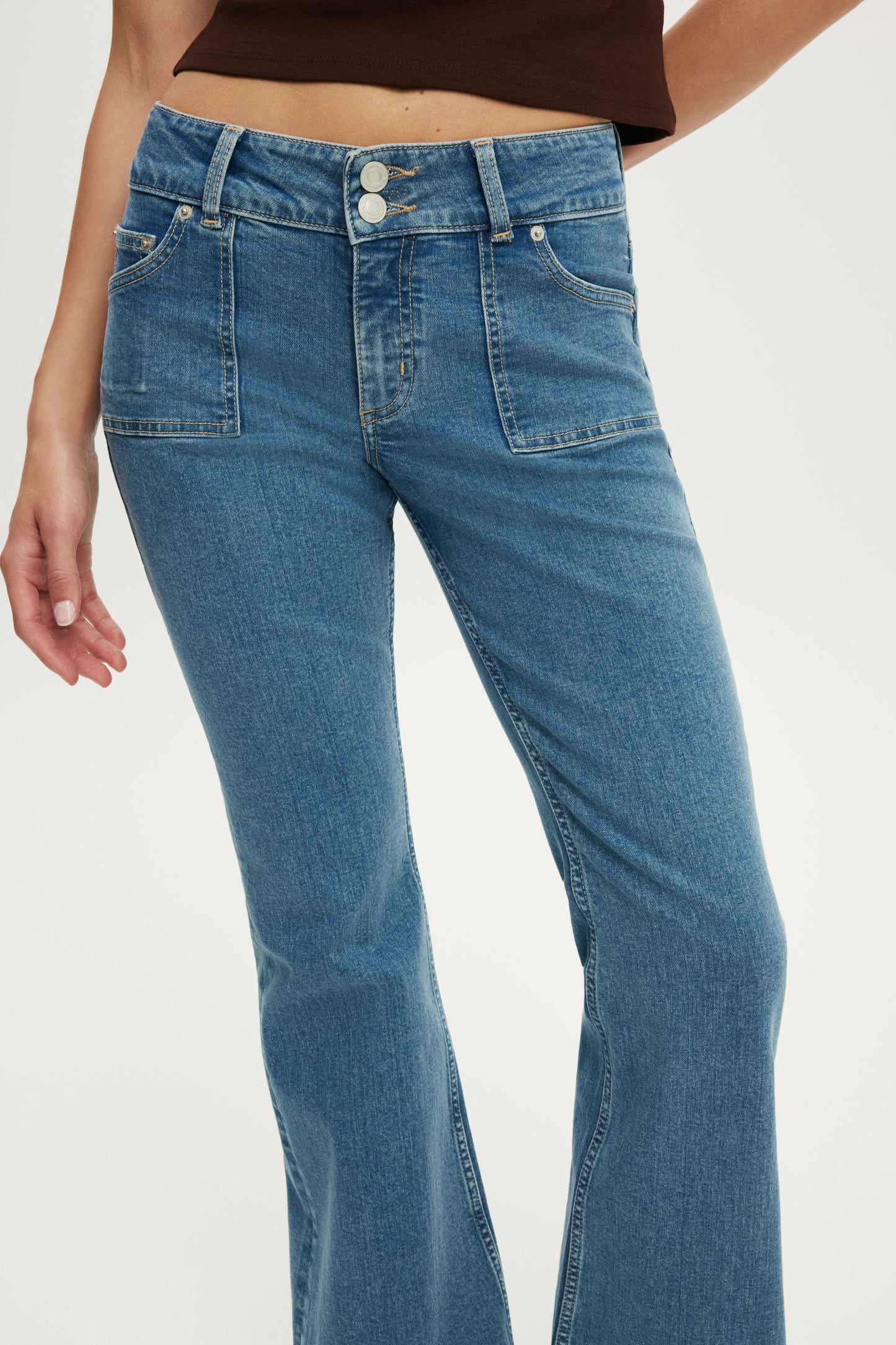 Mid Rise Bootcut Jean