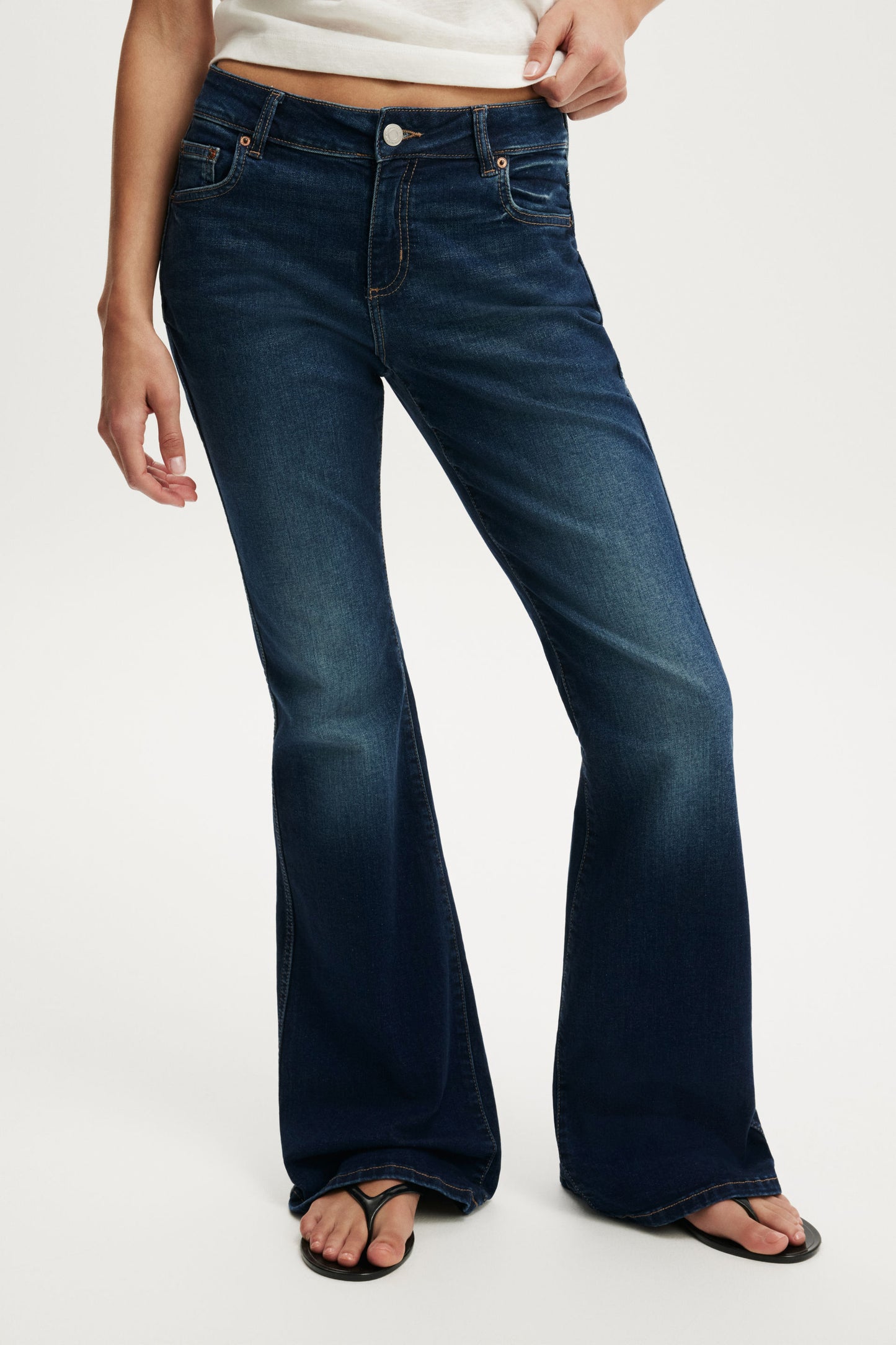 Mid Rise Bootcut Jean