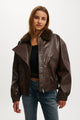Darcy Faux Leather Bomber