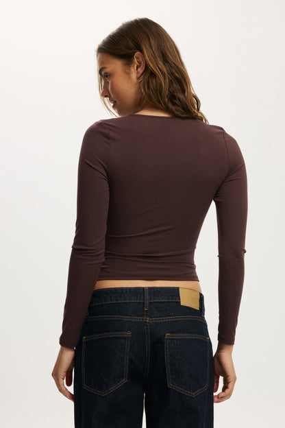 Steffi Trim Long Sleeve Top