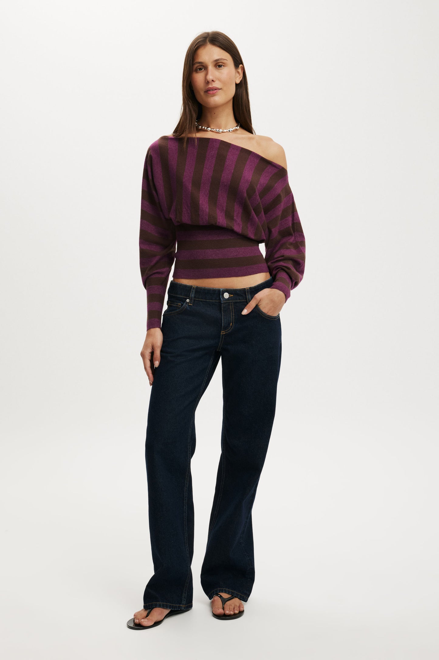 Everfine Ls Batwing Knit