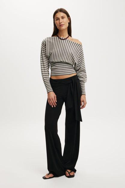 Everfine Ls Batwing Knit