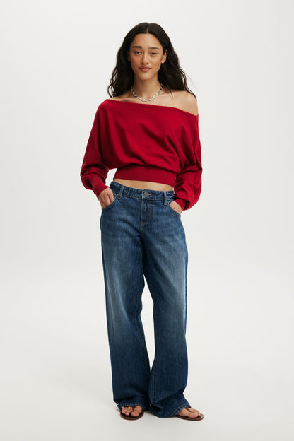 Everfine Ls Batwing Knit