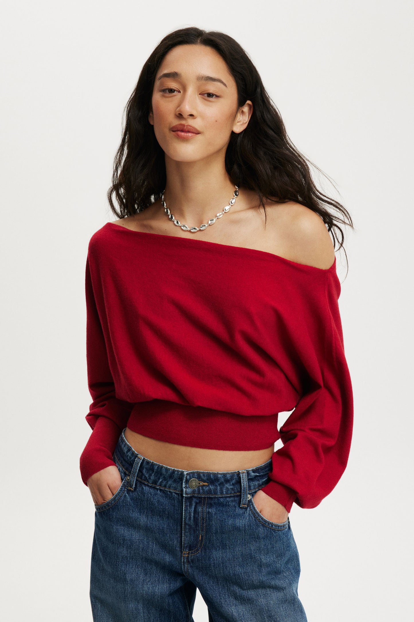 Everfine Ls Batwing Knit