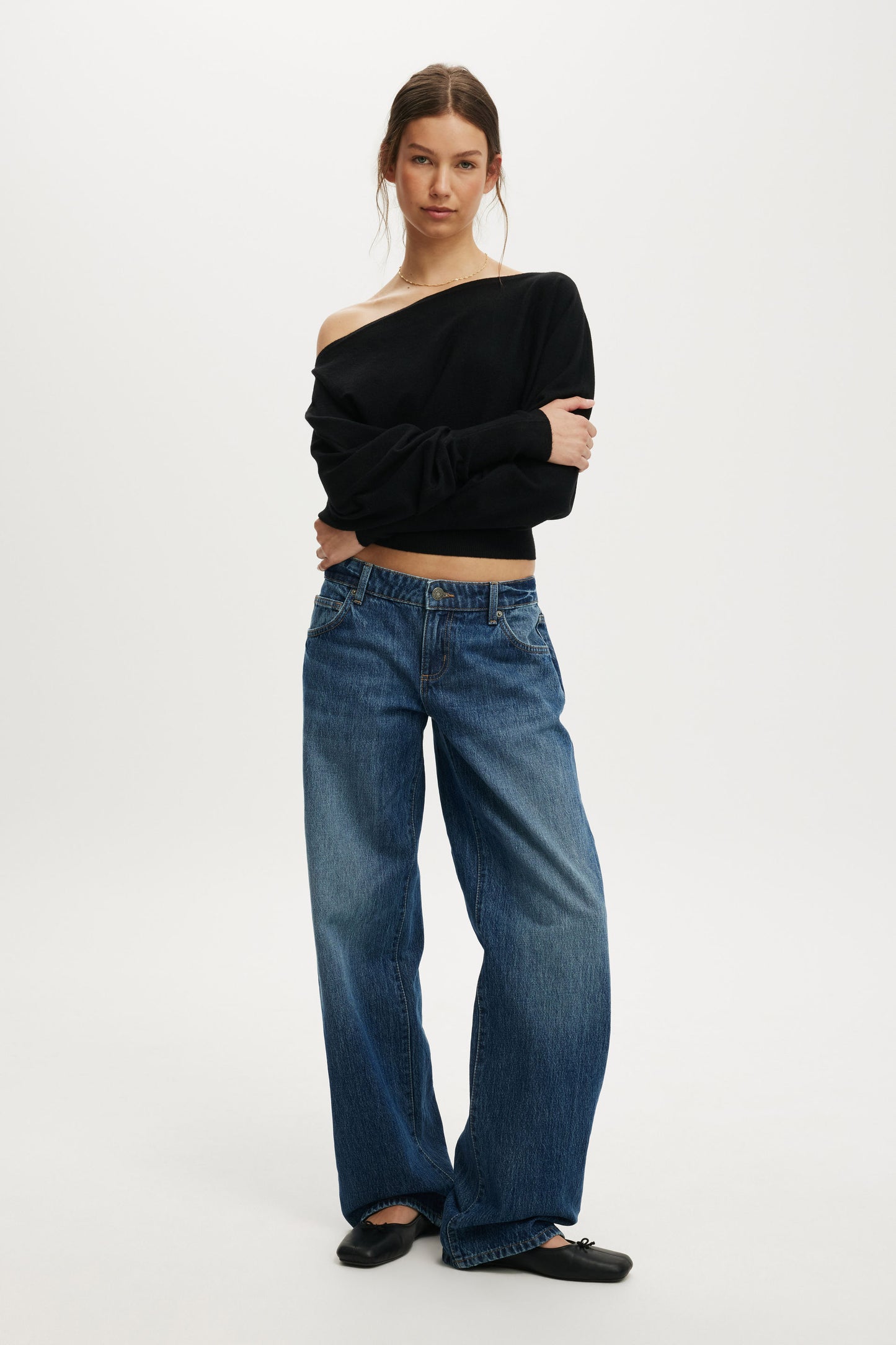 Everfine Ls Batwing Knit