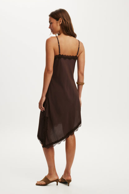 Estelle Asymmetrical Slip Dress
