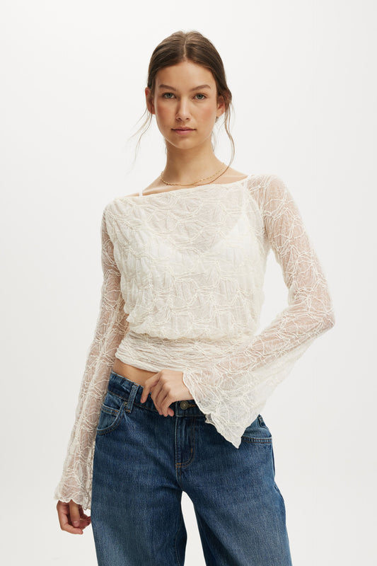 Sofia Lace Long Sleeve Top