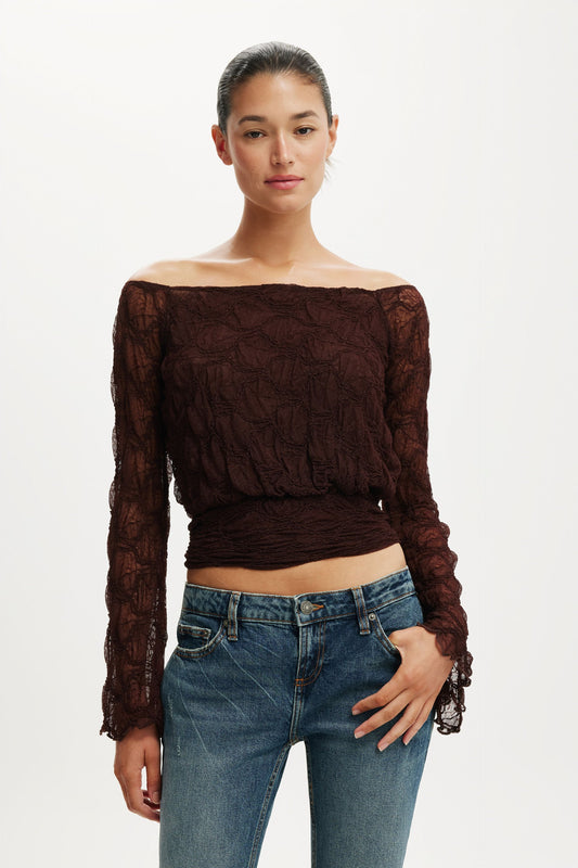 Sofia Lace Long Sleeve Top