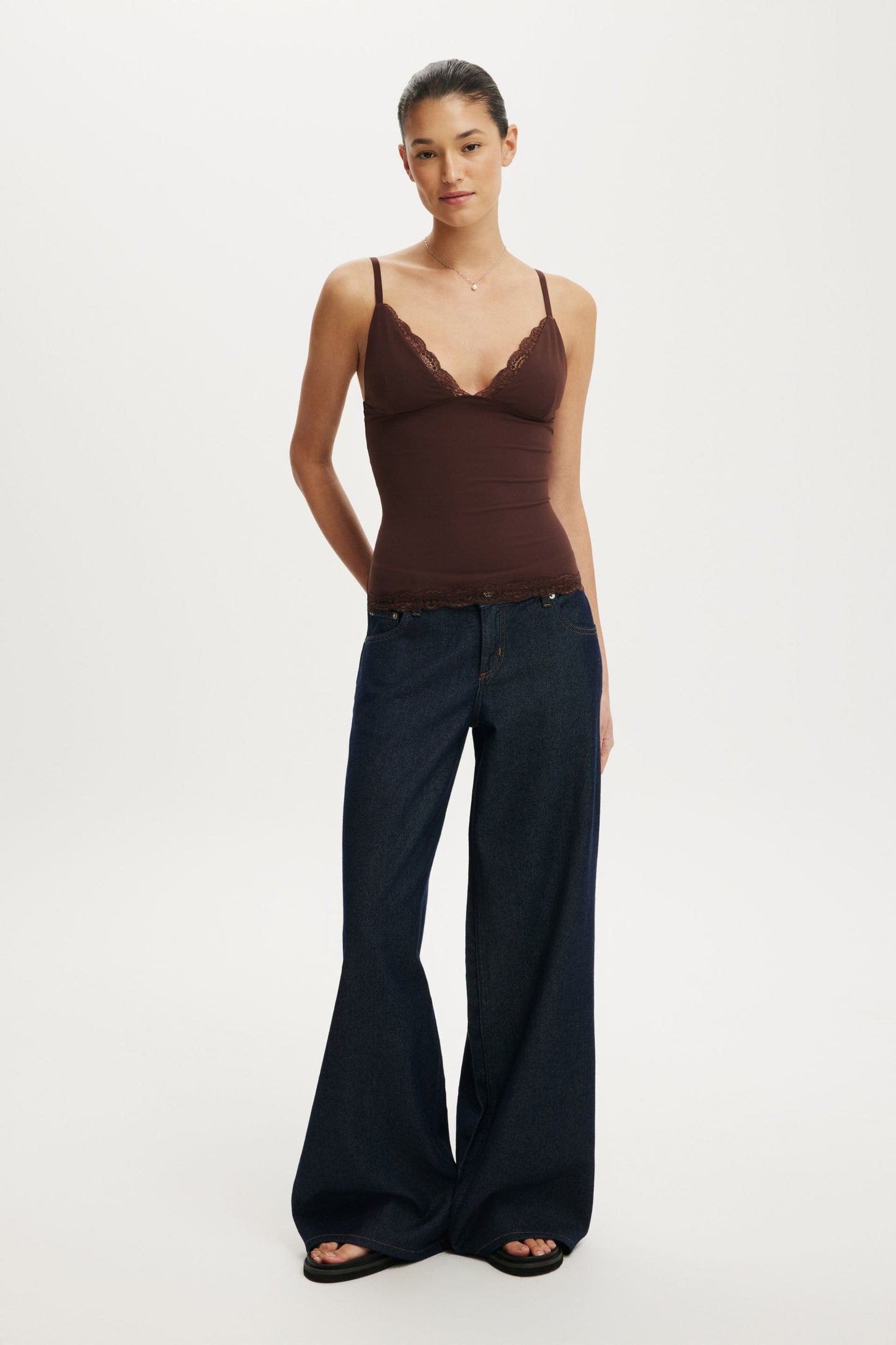 Hold Me Lace Trim Cami