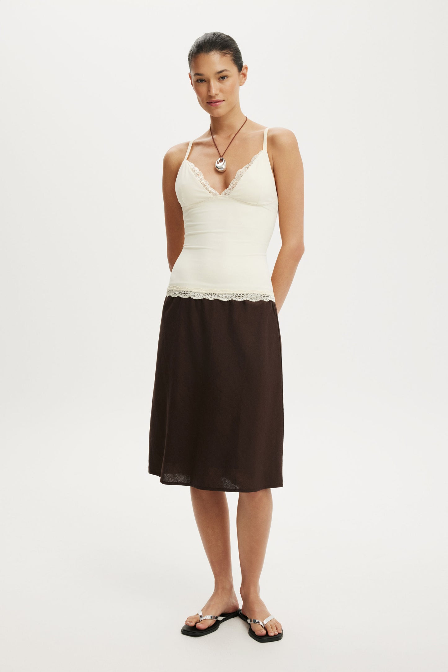 Hold Me Lace Trim Cami