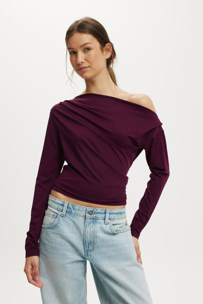 Georgie Off Shoulder Long Sleeve