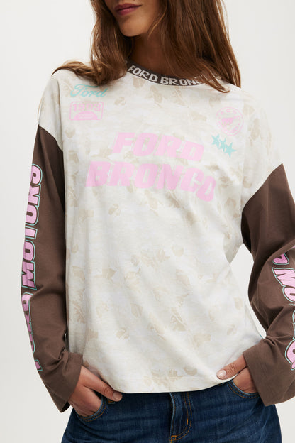 Lcn Ls Oversized Graphic Tee