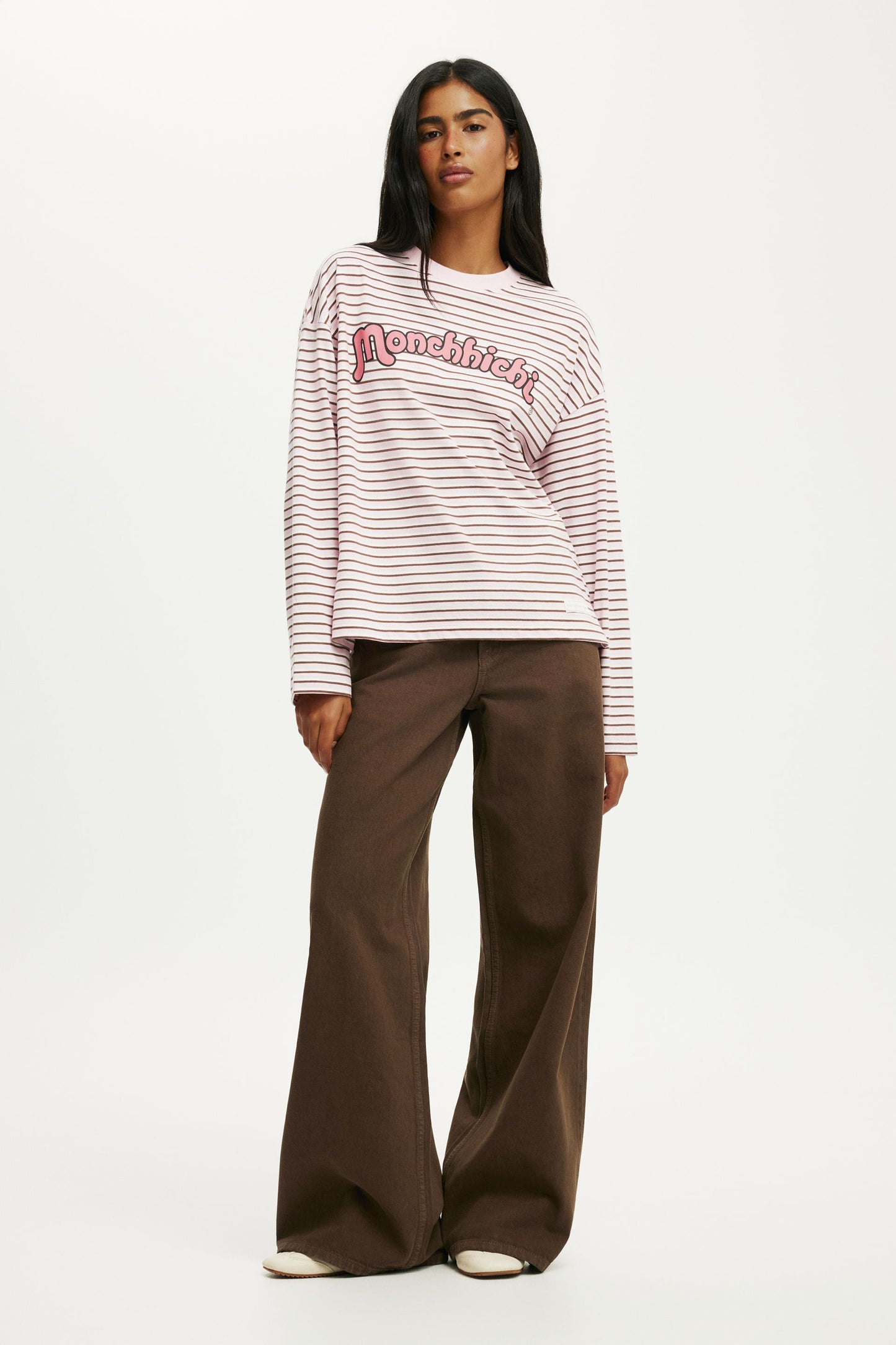 Monchhichi LS Oversized Graphic Tee