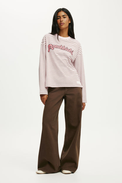 Monchhichi LS Oversized Graphic Tee