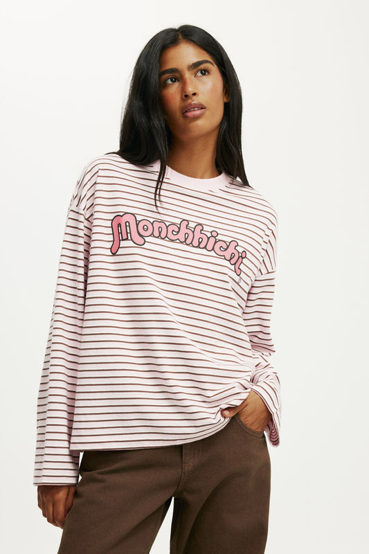Monchhichi LS Oversized Graphic Tee