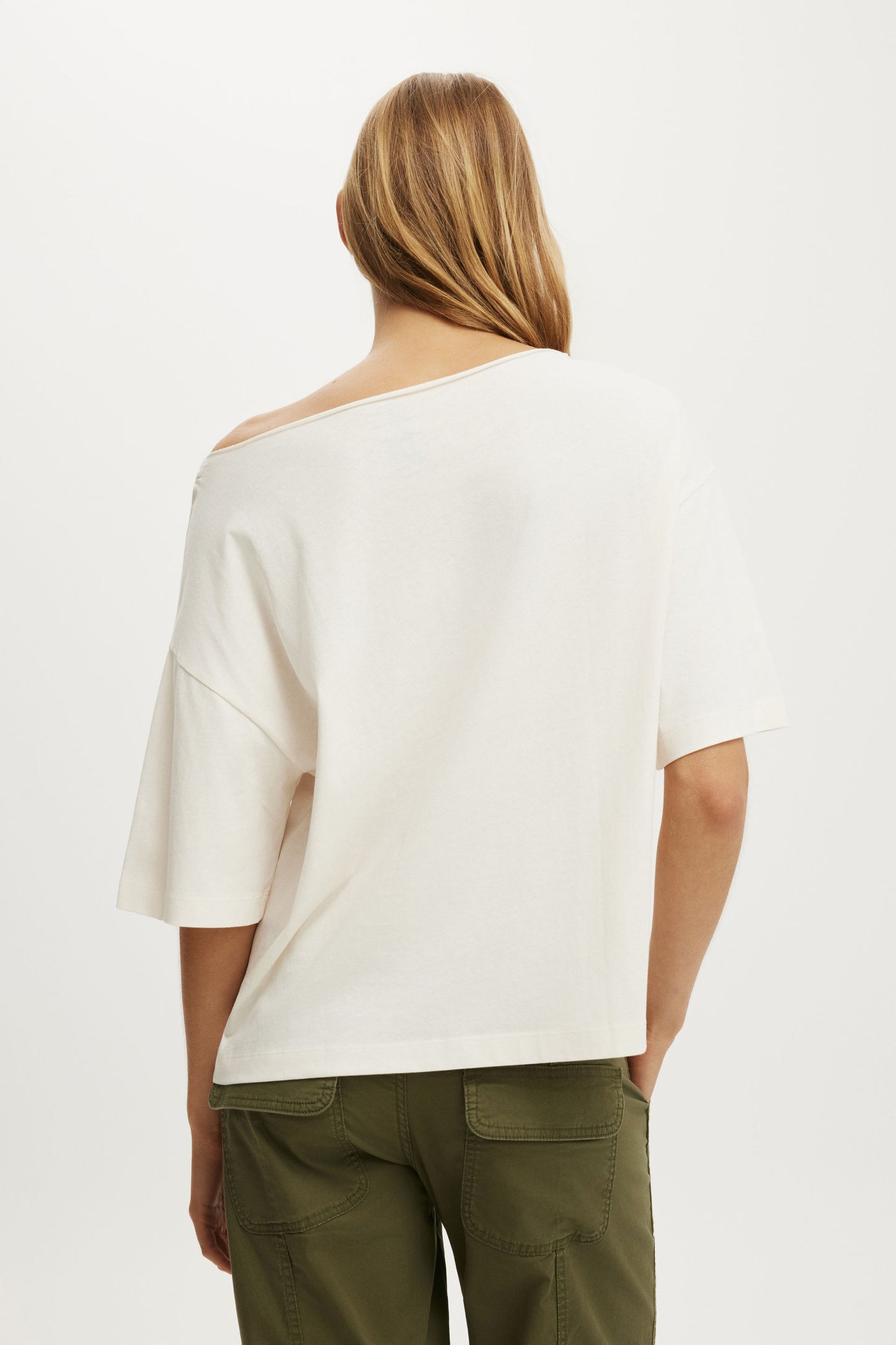 The Who Off the Shoulder Boxy Music Tee