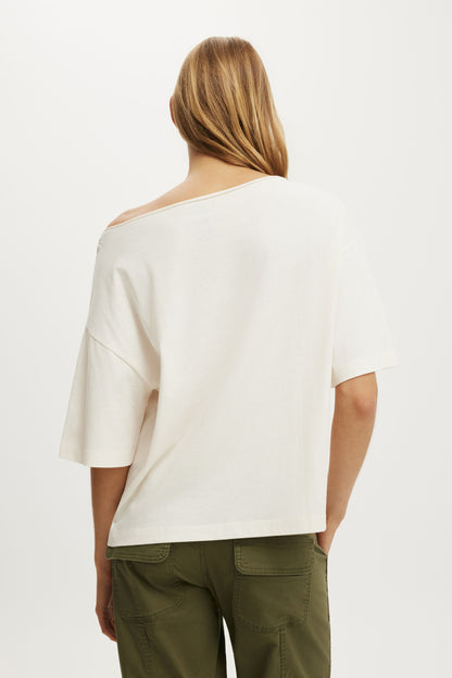 The Who Off the Shoulder Boxy Music Tee