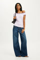 Off Shoulder Graphic Tee