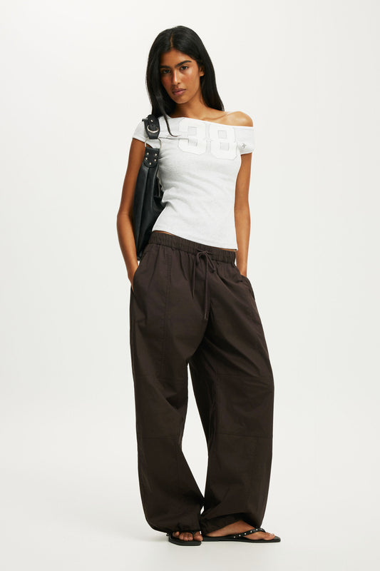 Off Shoulder Graphic Tee