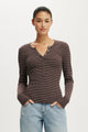 Blake Rib Henley Long Sleeve