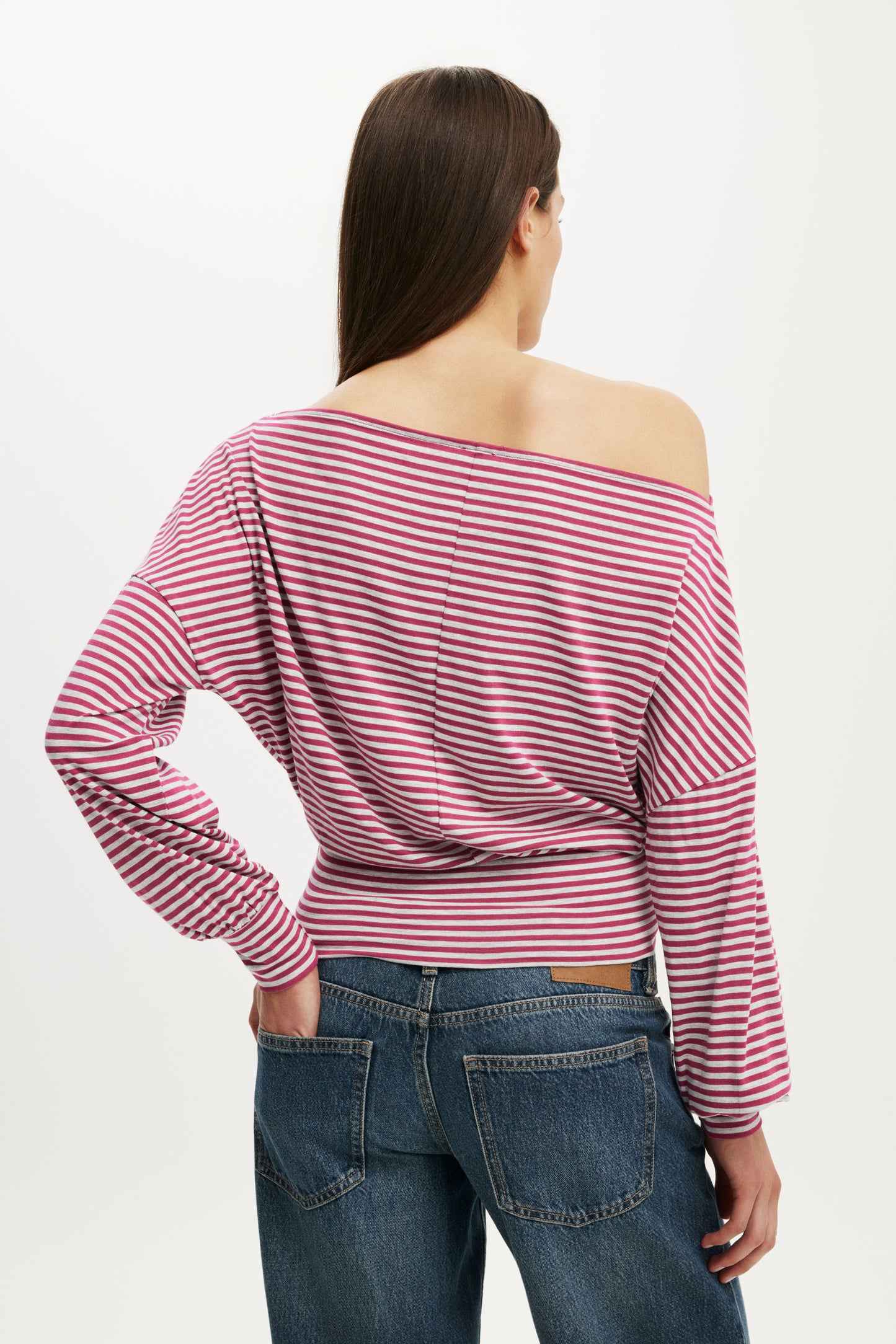 Sage Off Shoulder Long Sleeve