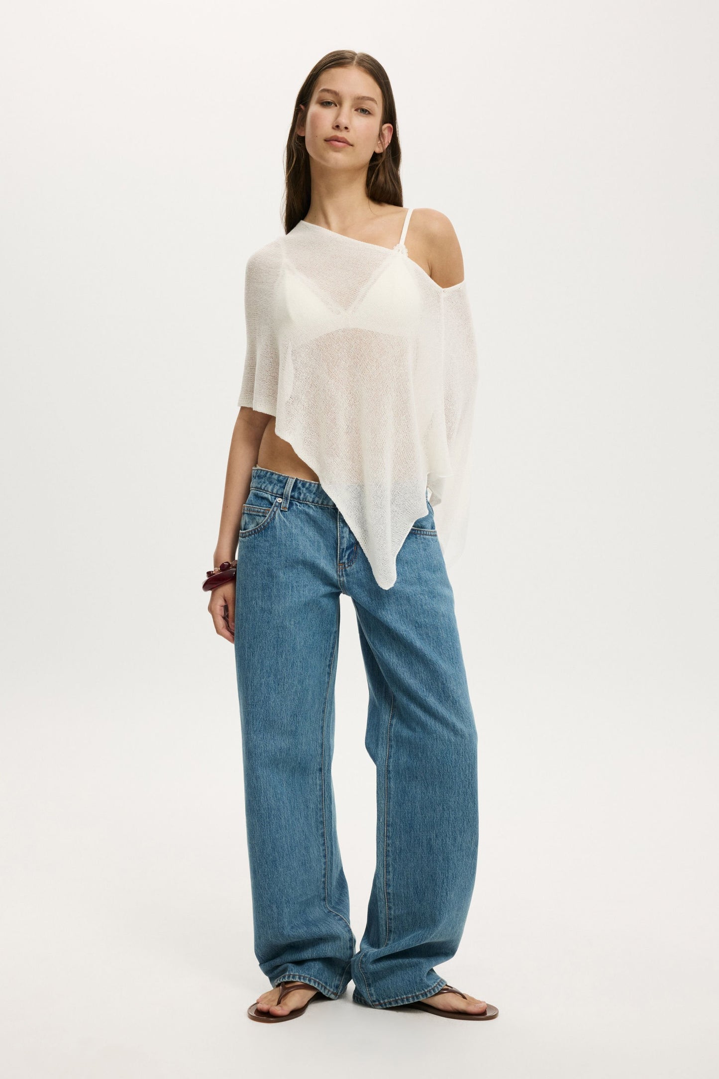 Sheer Knit Poncho